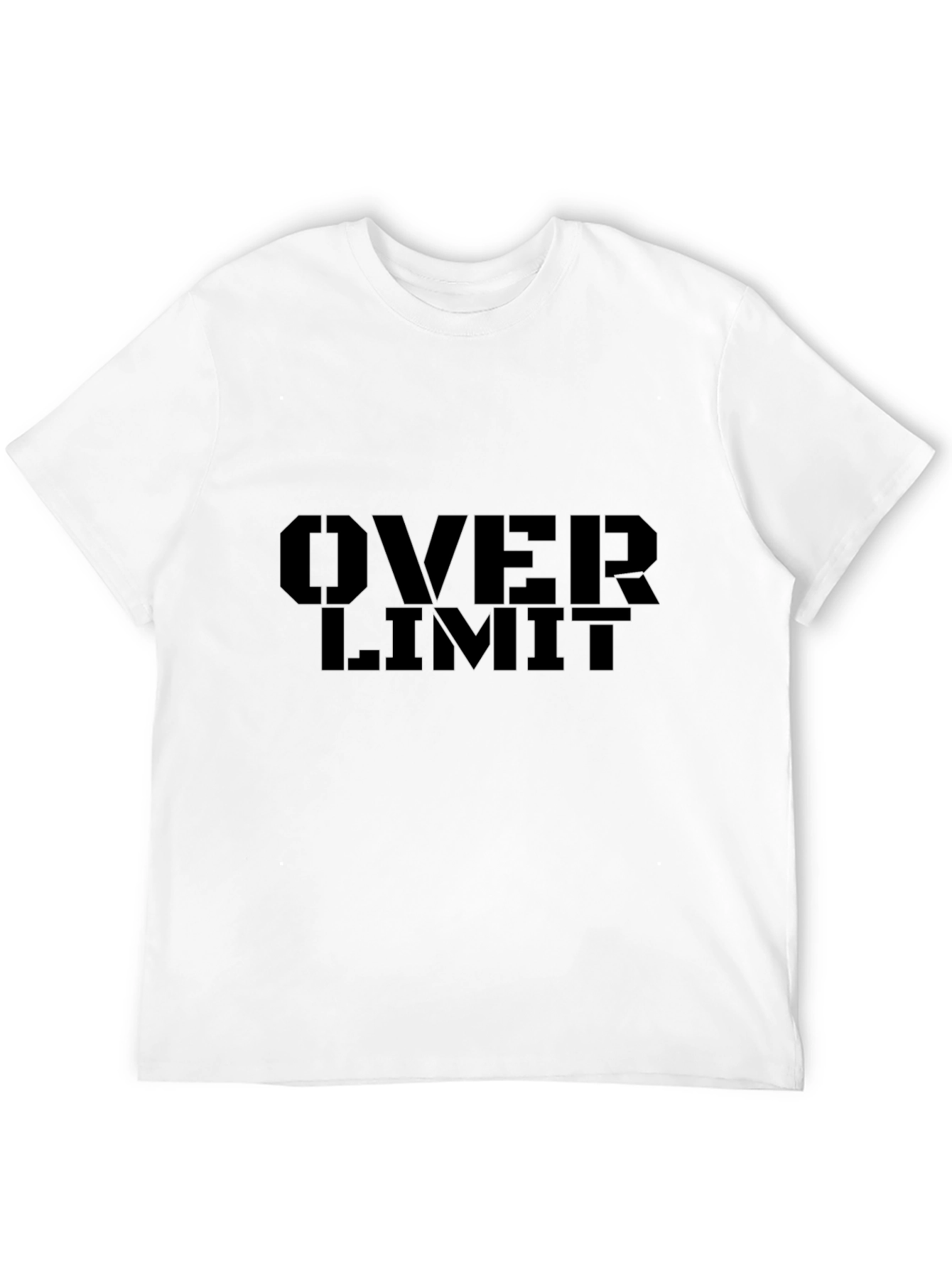 Over Limit Graphic Print Black T-Shirt