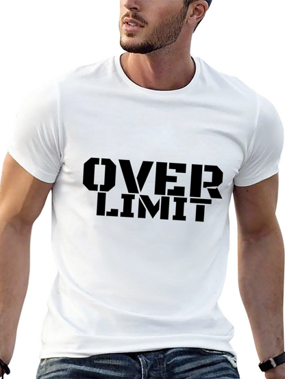 Over Limit Graphic Print Black T-Shirt