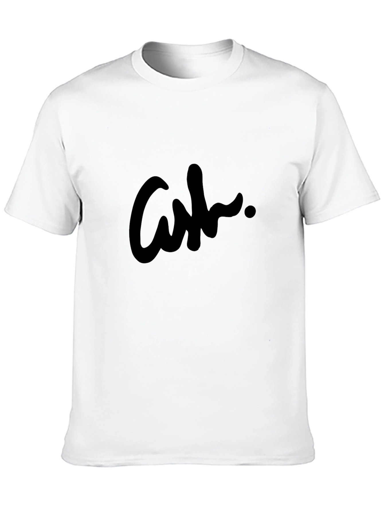 Mens Black Graphic Tee - Stylish Ash Design
