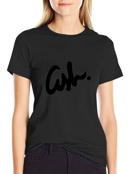 Mens Black Graphic Tee - Stylish Ash Design