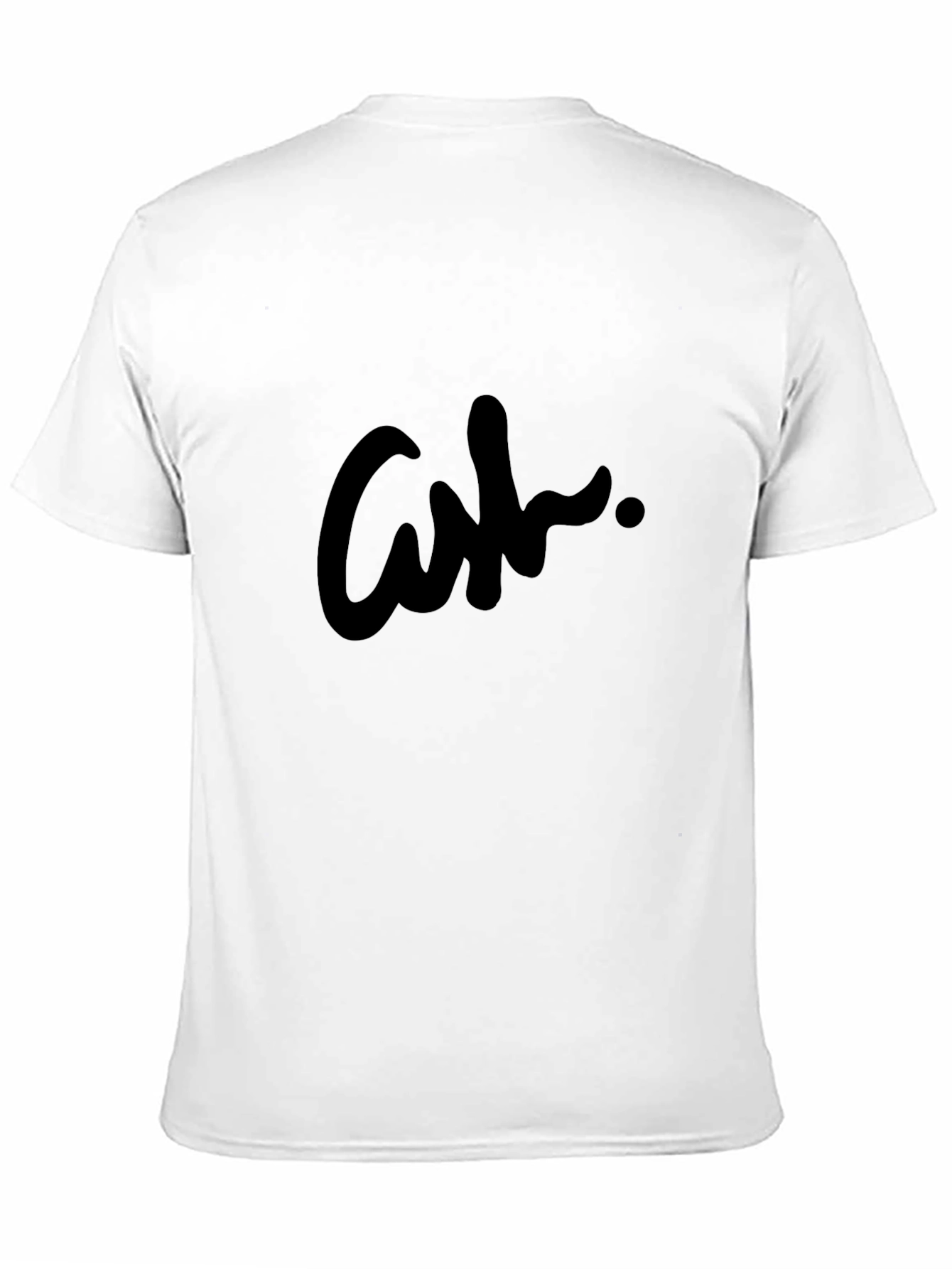 Mens Black Graphic Tee - Stylish Ash Design