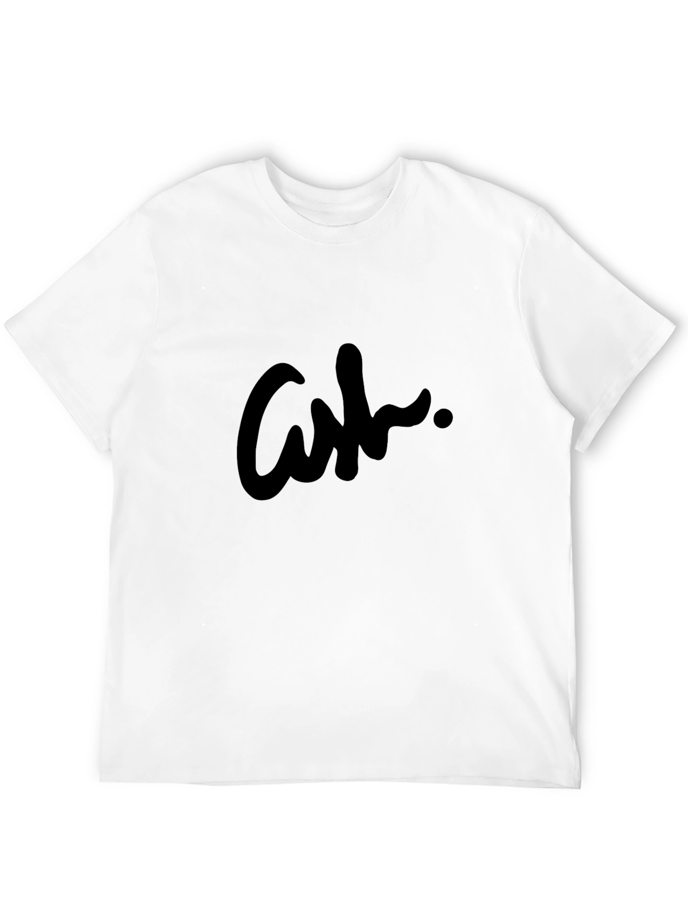 Mens Black Graphic Tee - Stylish Ash Design