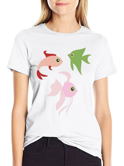 Fish Graphic Tee - Black
