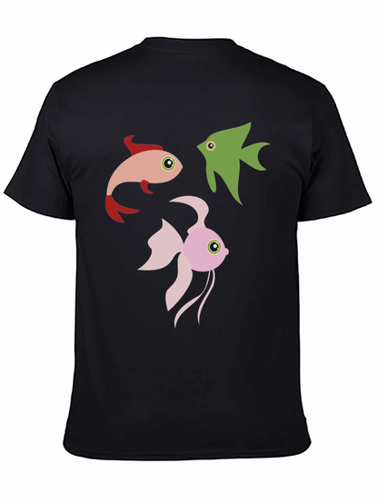 Fish Graphic Tee - Black