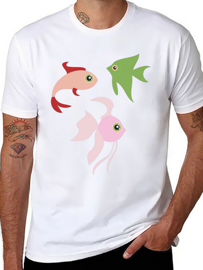 Fish Graphic Tee - Black