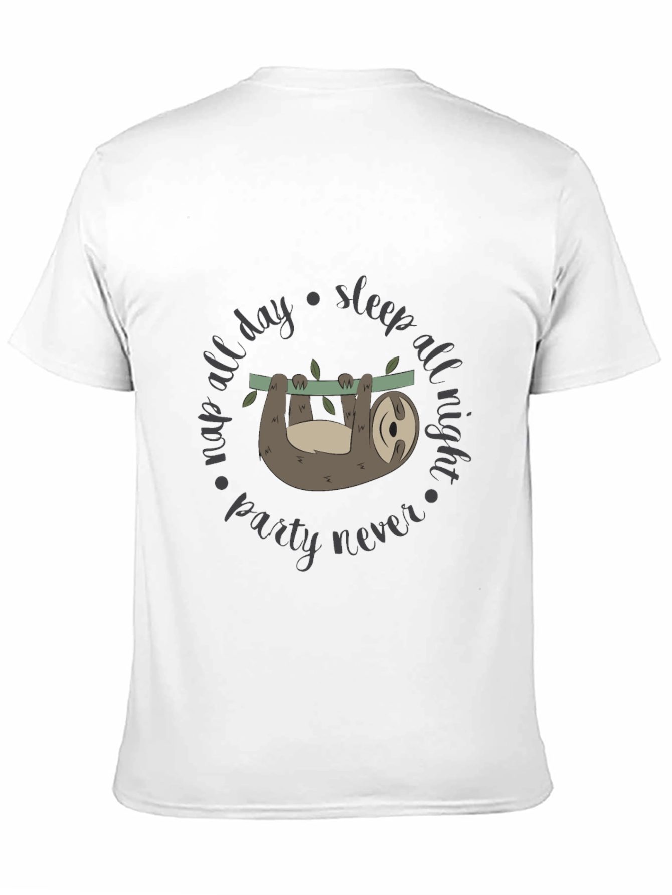 Lazy Sloth Graphic Tee - Nap All Day