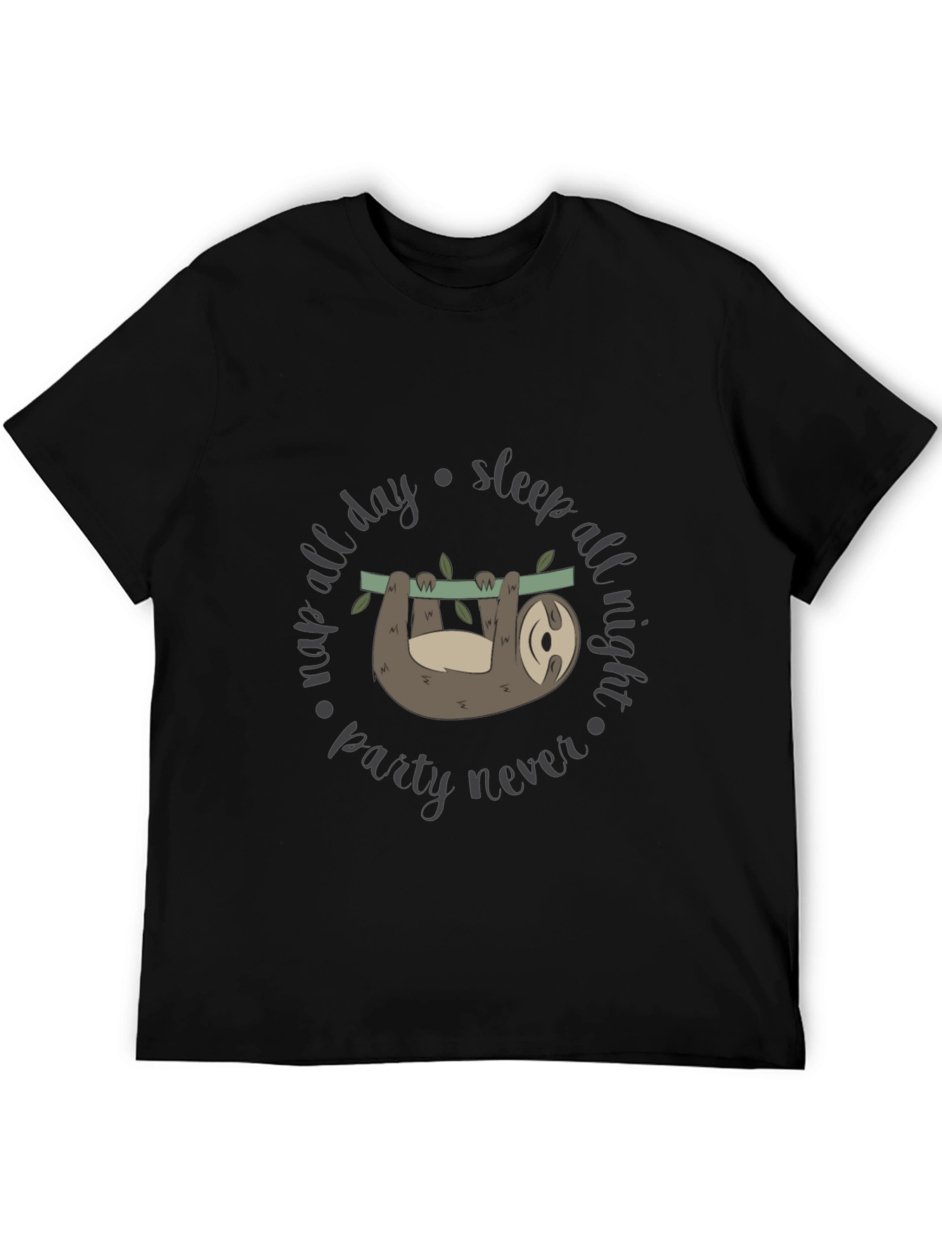 Lazy Sloth Graphic Tee - Nap All Day