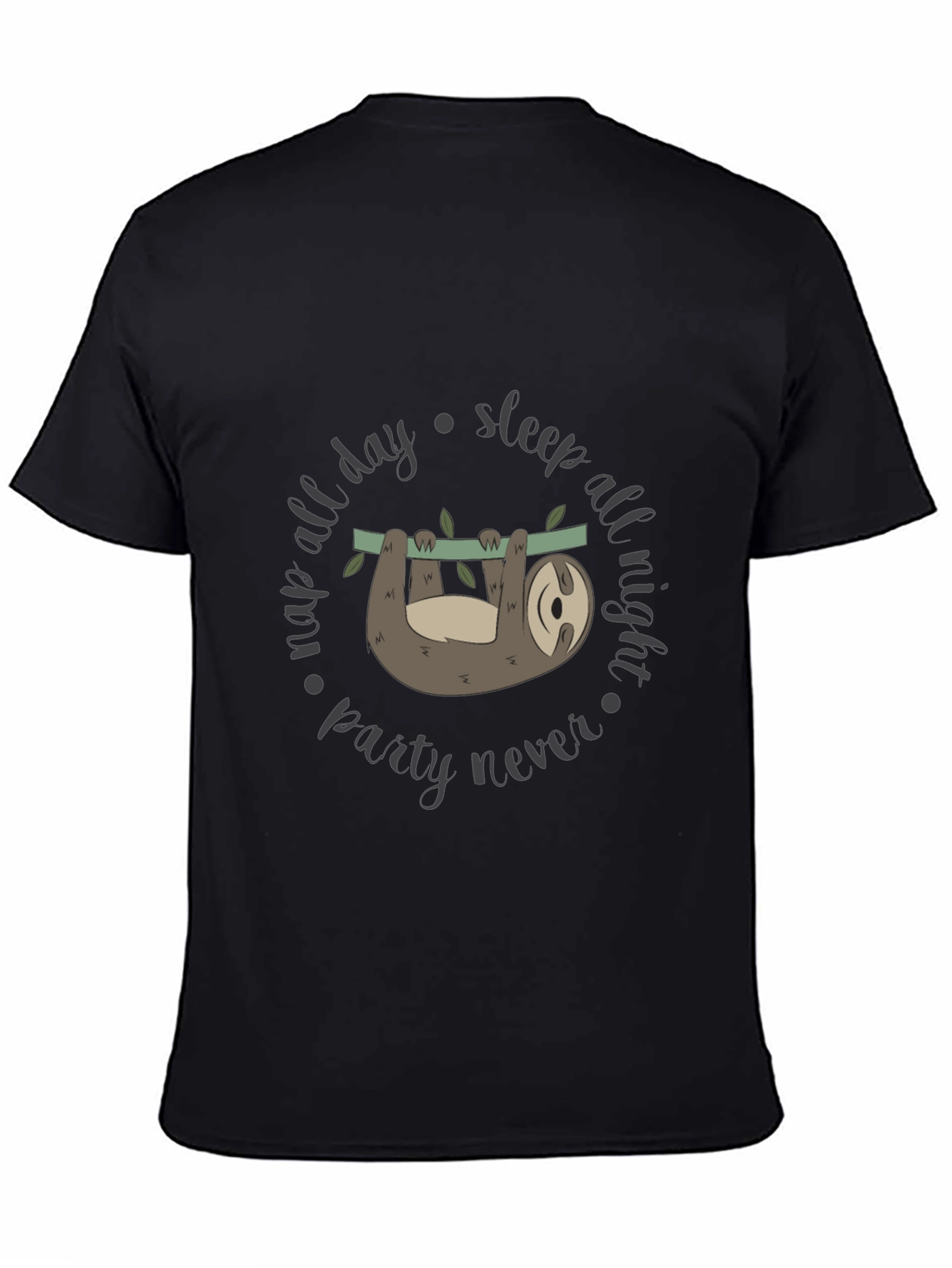 Lazy Sloth Graphic Tee - Nap All Day