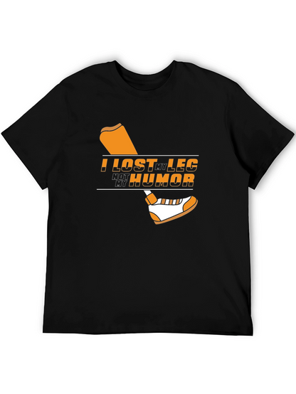 Humorous Graphic T-Shirt - I Lost My Leg