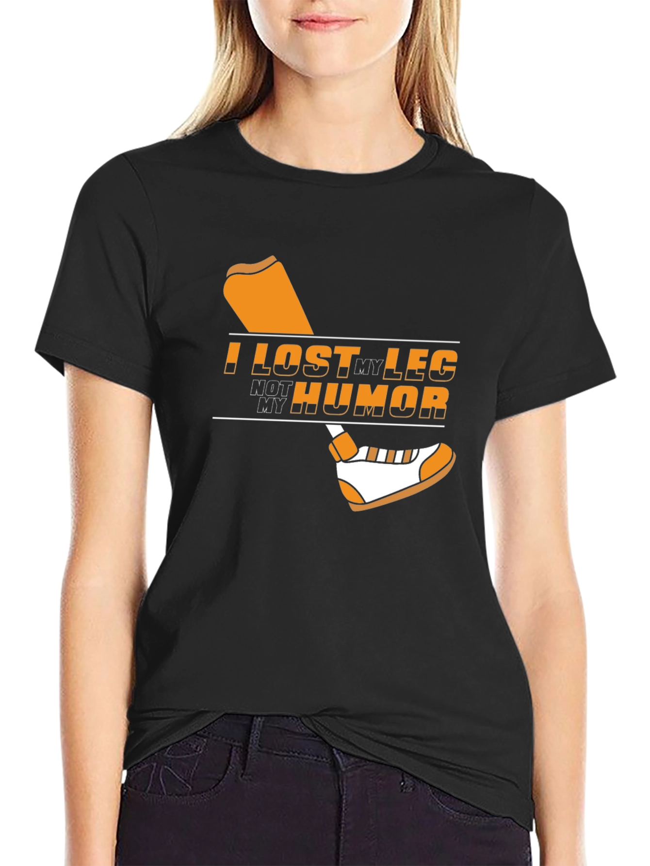 Humorous Graphic T-Shirt - I Lost My Leg