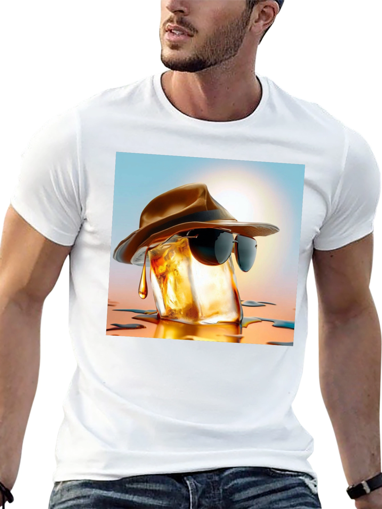 Cool Whiskey Ice Cube T-Shirt
