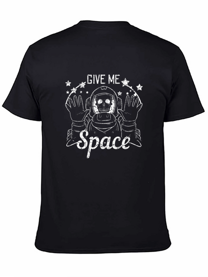 Give Me Space Astronaut Skull Graphic T-Shirt