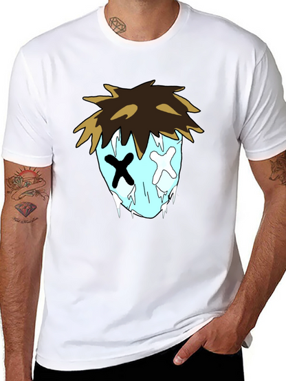 Cartoon Graphic Black T-Shirt for Men