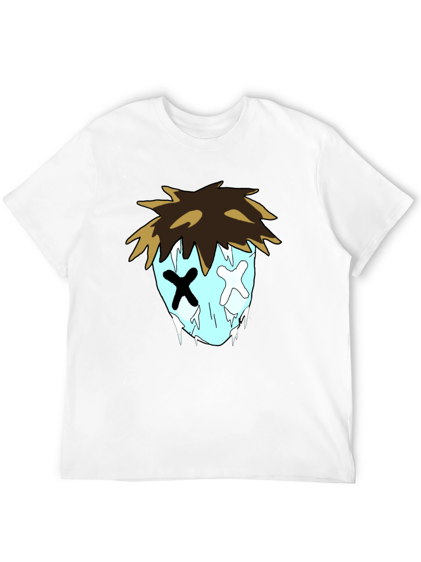 Cartoon Graphic Black T-Shirt for Men