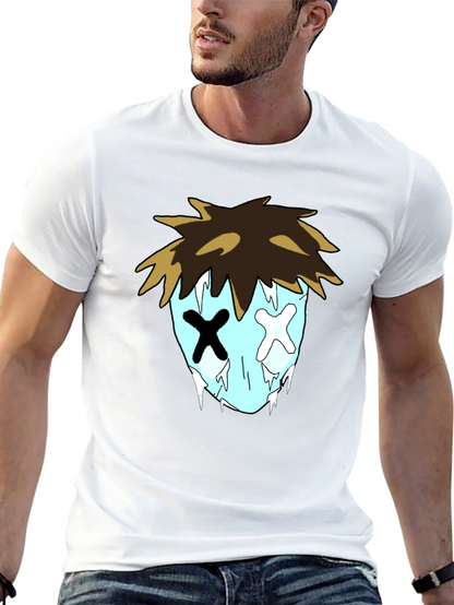 Cartoon Graphic Black T-Shirt for Men
