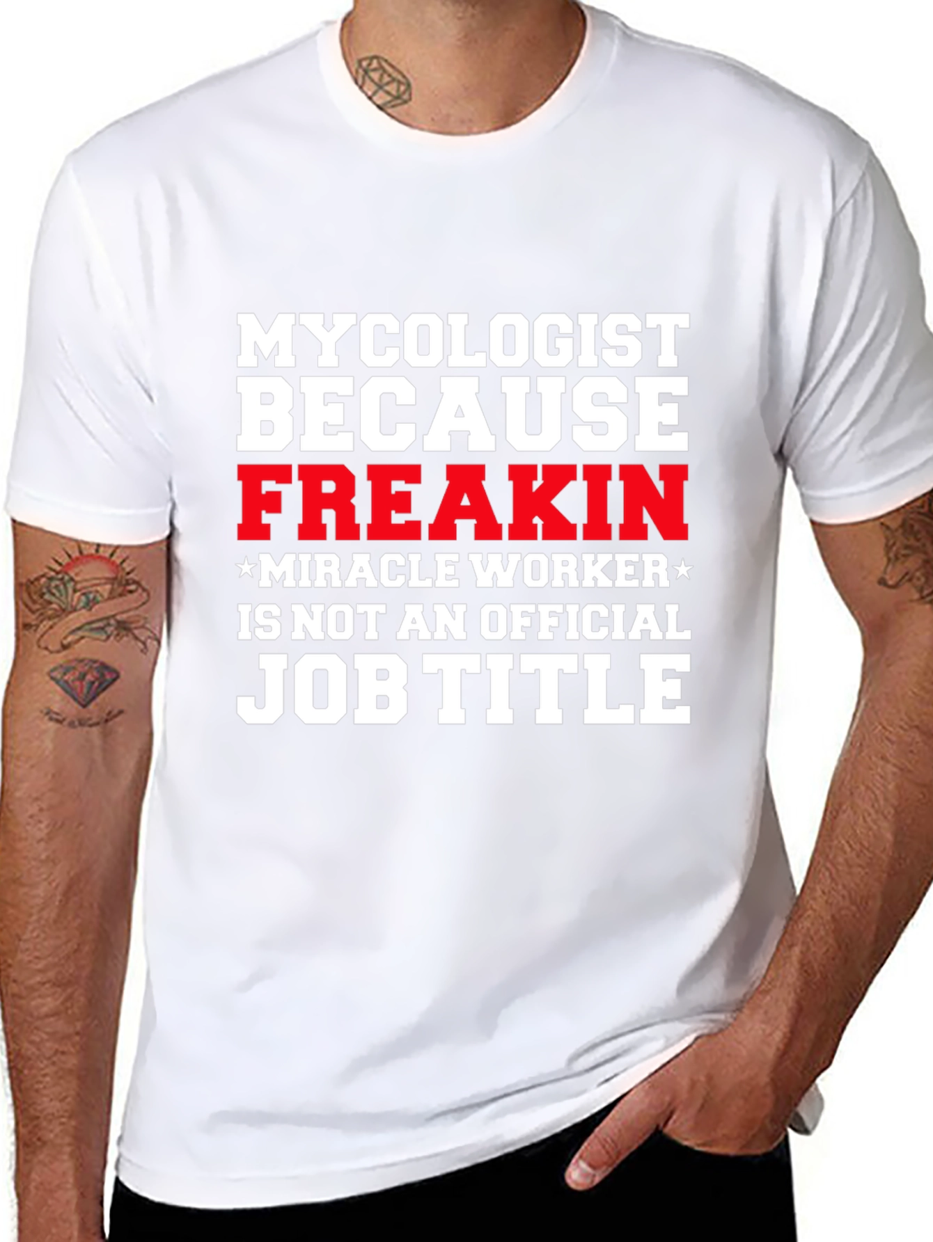 Mycolgist Freakin Miracle Worker Job Title Tee