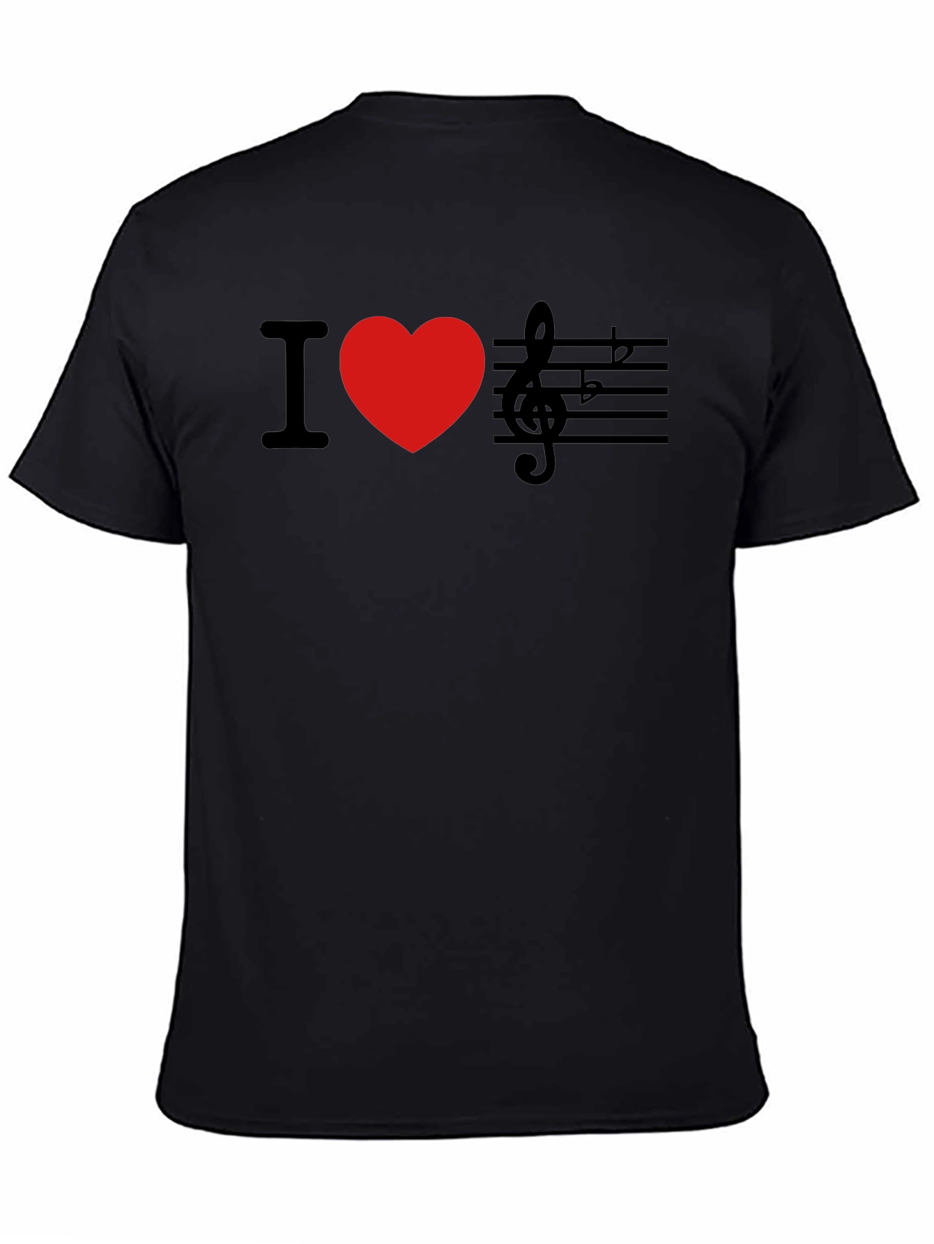 Music Lover T-Shirt - Black Cotton Tee