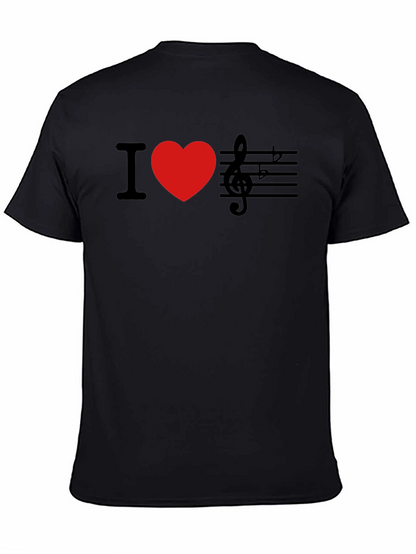 Music Lover T-Shirt - Black Cotton Tee