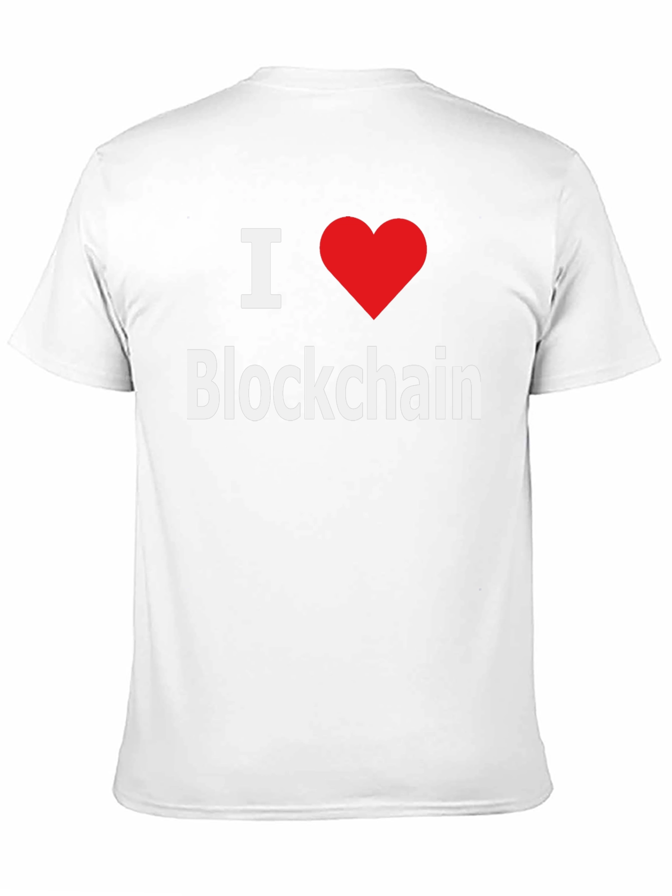 I Love Blockchain T-Shirt - Crypto Enthusiast Tee
