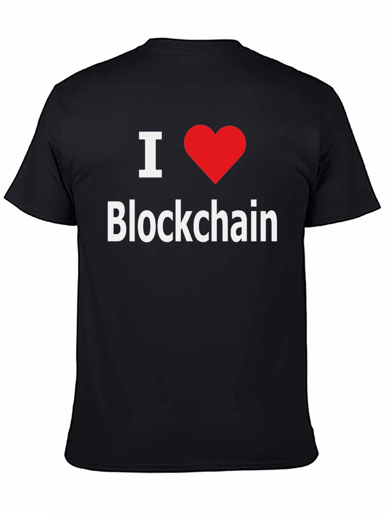 I Love Blockchain T-Shirt - Crypto Enthusiast Tee