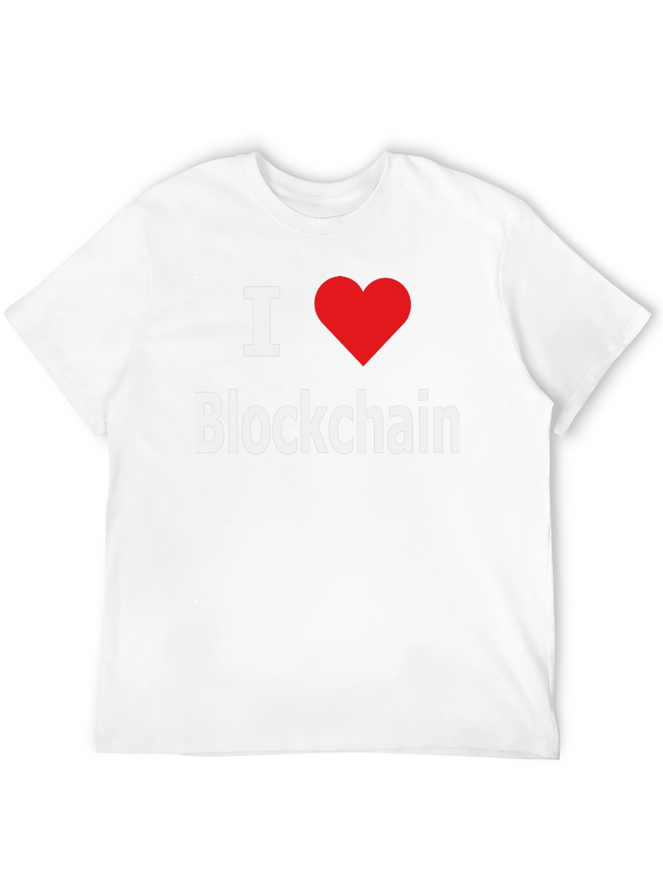 I Love Blockchain T-Shirt - Crypto Enthusiast Tee