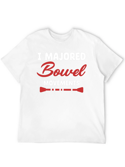 I Majored Bowel Movements Black T-Shirt
