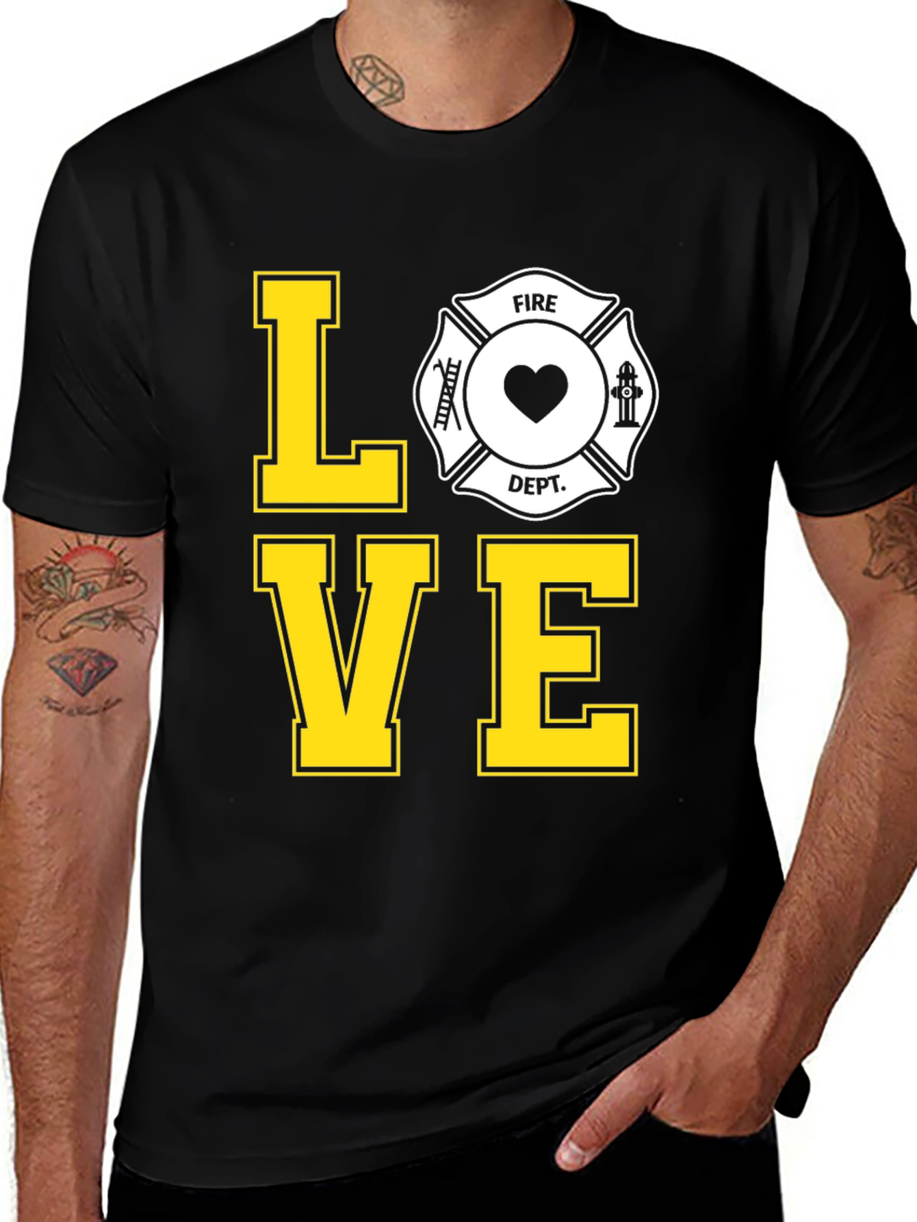Firefighter Love Tee - Show Your Support!