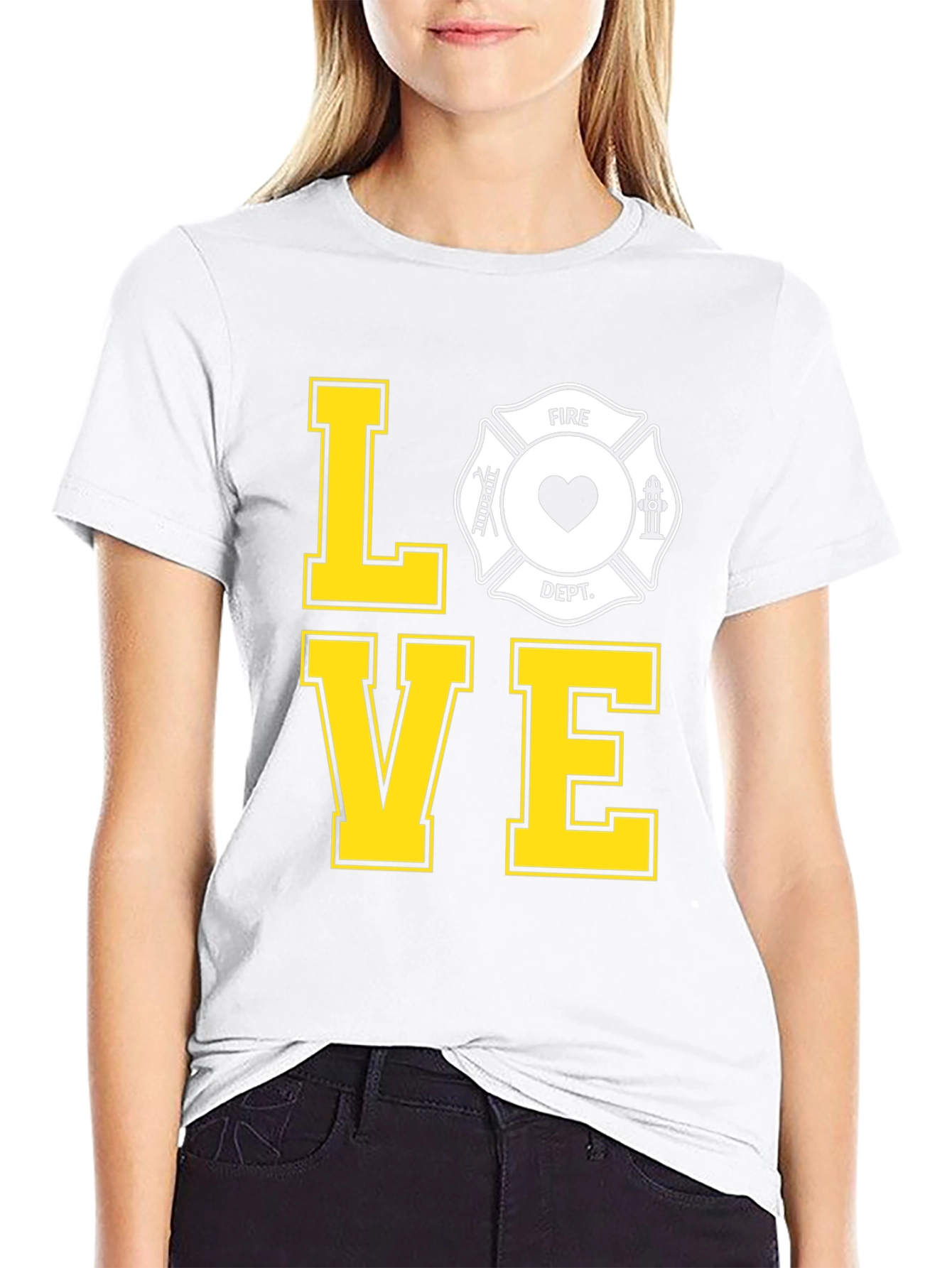 Firefighter Love Tee - Show Your Support!
