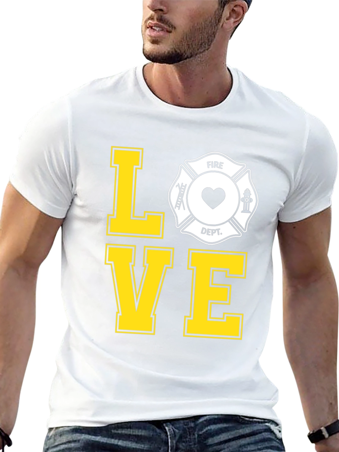 Firefighter Love Tee - Show Your Support!