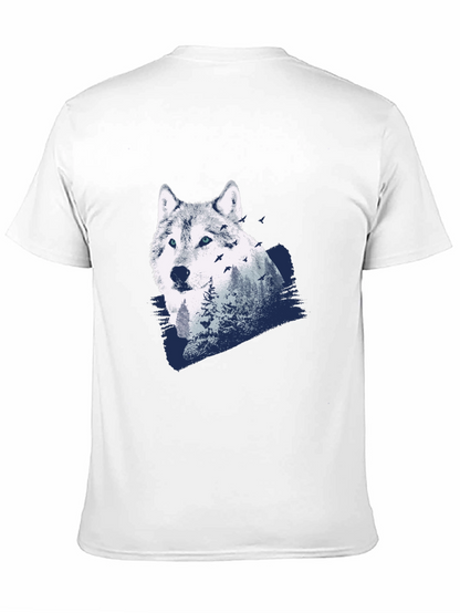 Wolf & Wilderness Graphic Tee - Nature Inspired Shirt