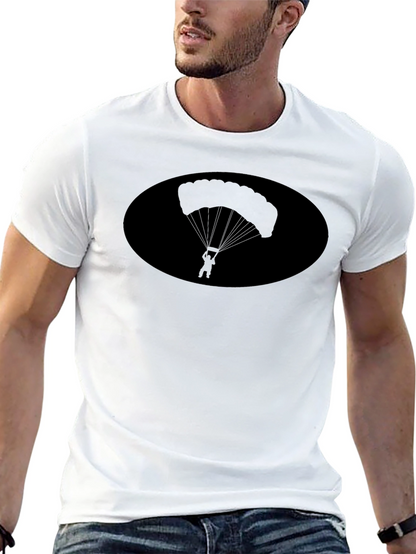 Parachute Silhouette Black T-Shirt