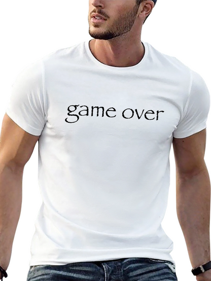 Game Over Black T-Shirt - Stylish Gamer Apparel