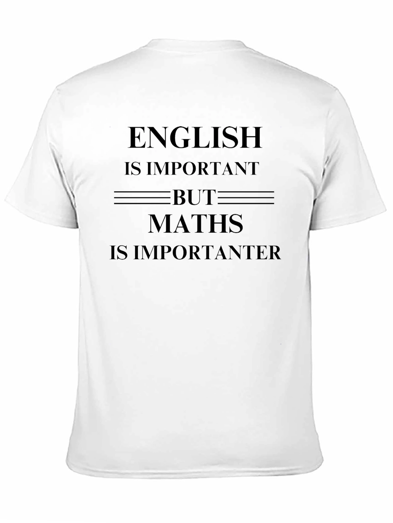 English vs. Maths T-Shirt - Importanter