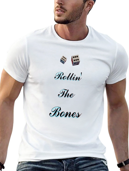 Rolling The Bones Graphic Tee - Black Cotton Blend