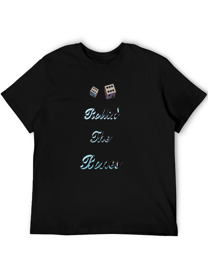 Rolling The Bones Graphic Tee - Black Cotton Blend