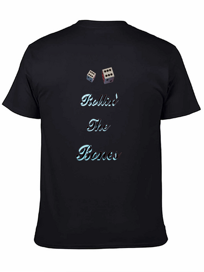 Rolling The Bones Graphic Tee - Black Cotton Blend