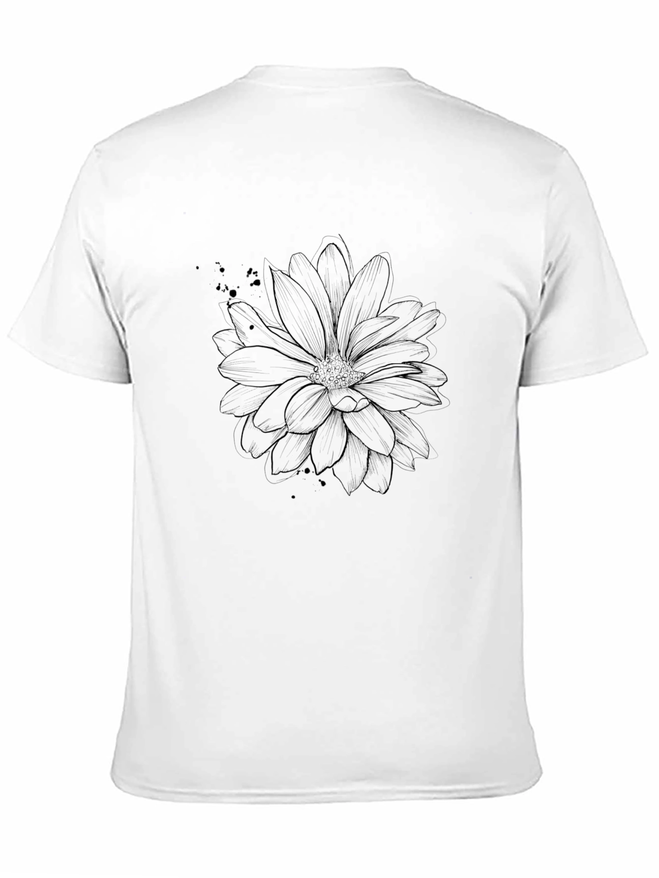 Black Flower Graphic Tee - Stylish Mens Casual Wear