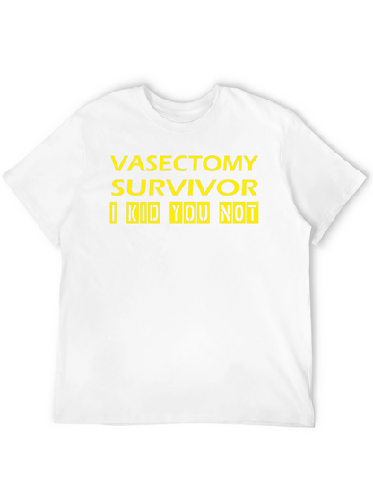 Vasectomy Survivor T-Shirt - Funny Novelty Tee