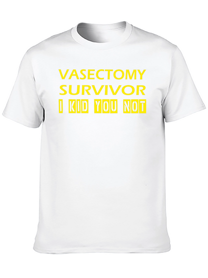 Vasectomy Survivor T-Shirt - Funny Novelty Tee