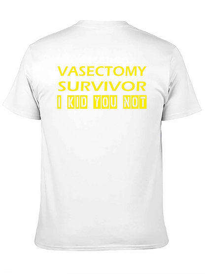 Vasectomy Survivor T-Shirt - Funny Novelty Tee