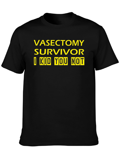 Vasectomy Survivor T-Shirt - Funny Novelty Tee