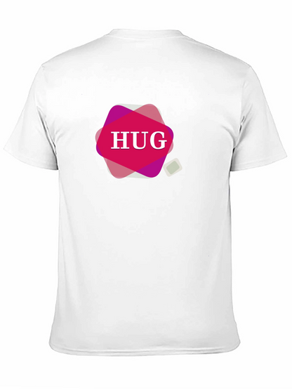 HUG Graphic Black T-Shirt - Stylish Mens Tee