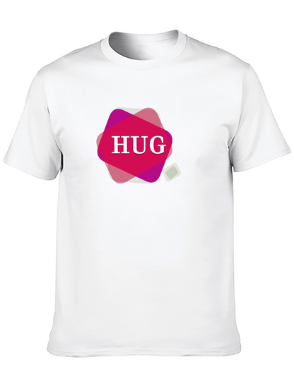 HUG Graphic Black T-Shirt - Stylish Mens Tee