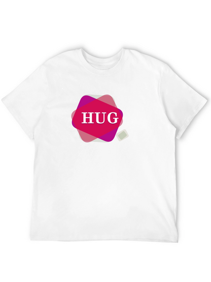 HUG Graphic Black T-Shirt - Stylish Mens Tee
