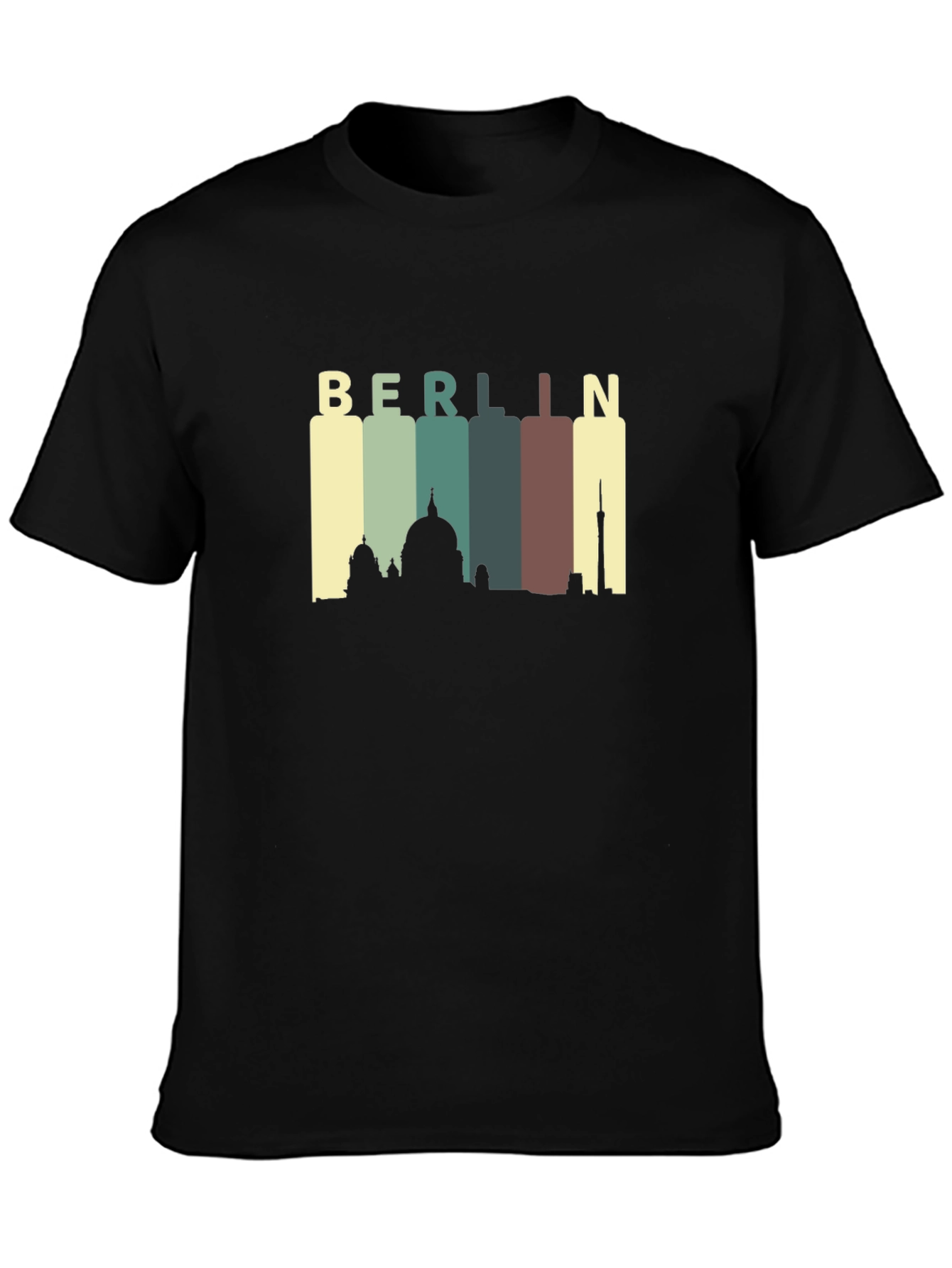 Berlin Skyline Graphic Tee - Retro Cityscape T-Shirt