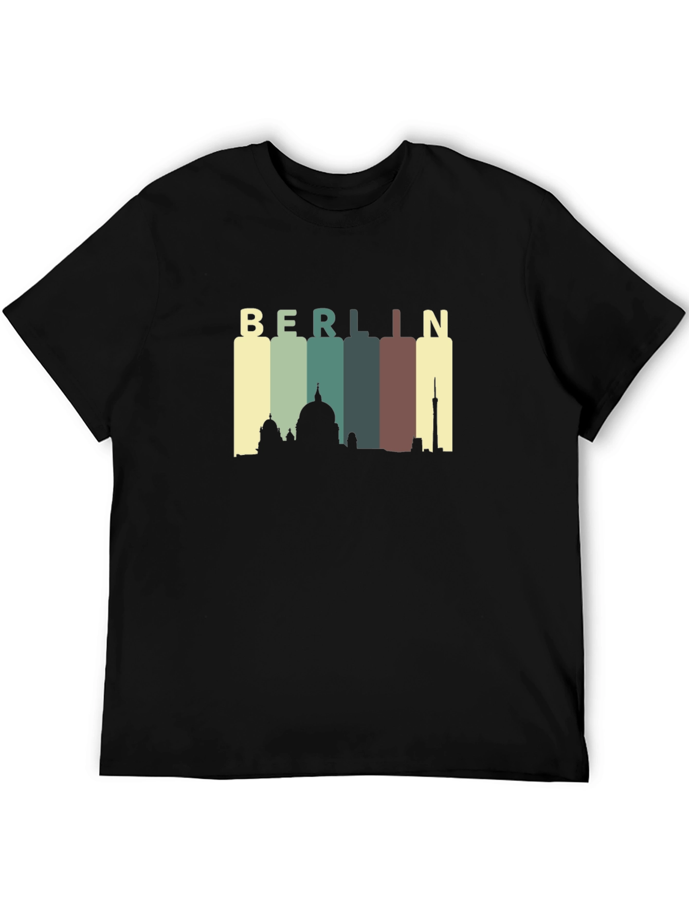 Berlin Skyline Graphic Tee - Retro Cityscape T-Shirt