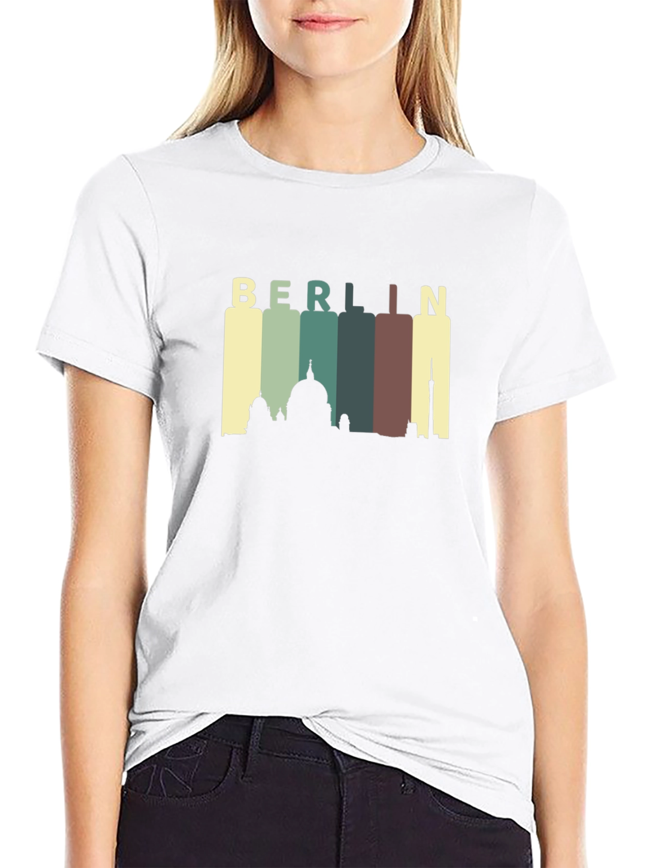 Berlin Skyline Graphic Tee - Retro Cityscape T-Shirt