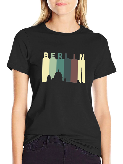 Berlin Skyline Graphic Tee - Retro Cityscape T-Shirt