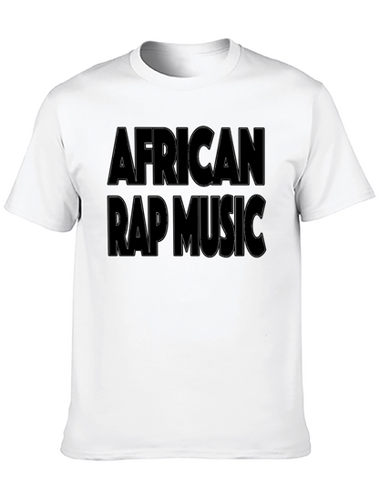 African Rap Music T-Shirt - Black Graphic Tee