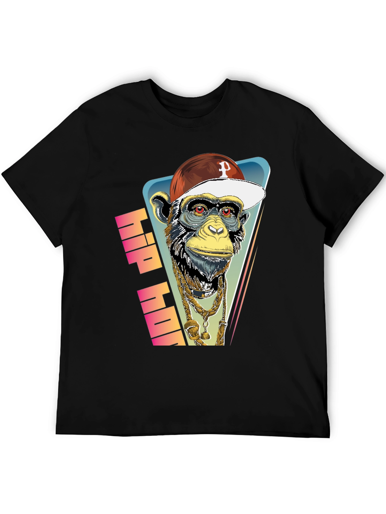 Hip Hop Monkey Graphic Tee - Urban Style